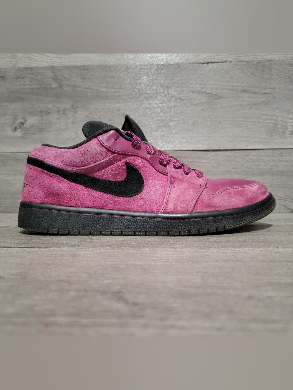 RARE Jordan Retro 1 Phat Low 2010 Mens Size 10 Grape Suede 338145-601 purple
